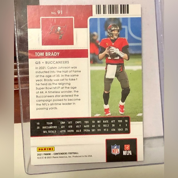 2021 Panini Tom Brady & Buccaneers Card Lot, 11 Cards, Illusion & Contenders - Picture 9 of 16